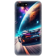 Чохол для iPhone 7 Plus / 8 Plus MixCase машини неон на місяці