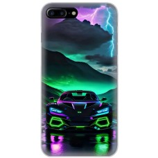 Чохол для iPhone 7 Plus / 8 Plus MixCase машини неон в ночі