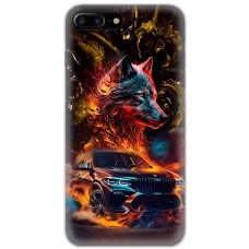 Чохол для iPhone 7 Plus / 8 Plus MixCase машини неон bmw вовк