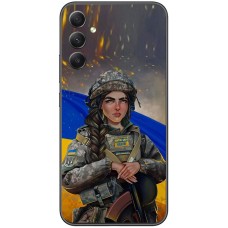Чохол для Samsung Galaxy A14 MixCase патріотичні дівчина воїн
