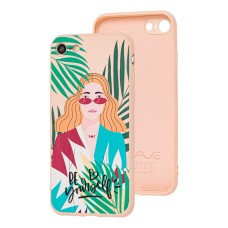 Чохол для iPhone 7 / 8 / SE2 Wave Fancy girl go wild / pink sand