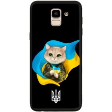 Чохол для Samsung Galaxy J6 2018 (J600) MixCase патріотичні котик зелені очі