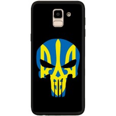 Чохол для Samsung Galaxy J6 2018 (J600) MixCase патріотичні жовто-блакитний череп