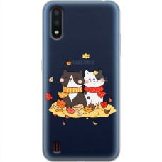 Чохол для Samsung Galaxy A01 (A015) MixCase осінь котяча осінь
