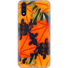 Чохол для Samsung Galaxy A01 (A015) MixCase осінь жовто-червоне листя клену