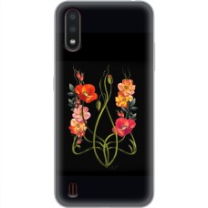 Чохол для Samsung Galaxy A01 (A015) MixCase патротичні Тризуб з квітів