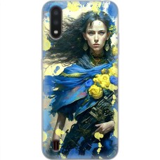 Чохол для Samsung Galaxy A01 (A015) MixCase патротичні Українка воїн