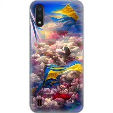 Чохол для Samsung Galaxy A01 (A015) MixCase патротичні Прапор фарбами
