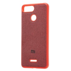 Чохол для Xiaomi Redmi 6 Textile червоний