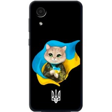 Чохол для Samsung Galaxy A03 Core (A032) MixCase патріотичні котик зелені очі