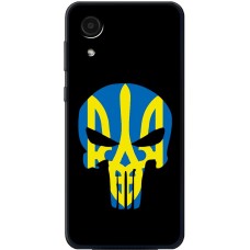 Чохол для Samsung Galaxy A03 Core (A032) MixCase патріотичні жовто-блакитний череп
