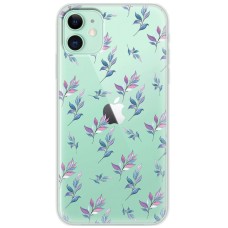 Чохол для iPhone 12 mini Mixcase квіти патерн гілки з градієнтом