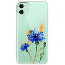 Чохол для iPhone 12 mini Mixcase квіти волошки в колосках