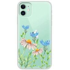 Чохол для iPhone 12 mini Mixcase квіти волошки та ромашки
