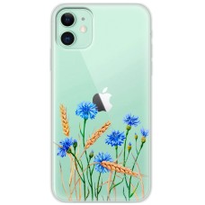 Чохол для iPhone 12 mini Mixcase квіти волошки в пшениці