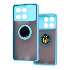 Чохол для Xiaomi Poco X6 Pro 5G / Redmi K70E 5G LikGus Edging Ring бірюзовий