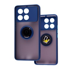Чохол для Xiaomi Poco X6 Pro 5G / Redmi K70E 5G LikGus Edging Ring синій