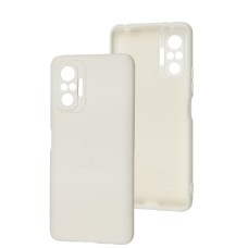 Чохол для Xiaomi Redmi Note 10 Pro Silicone Full Тризуб білий