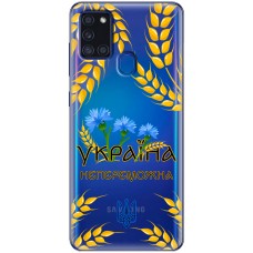 Чохол для Samsung Galaxy A21s (A217) MixCase патріотичні Україна непереможна