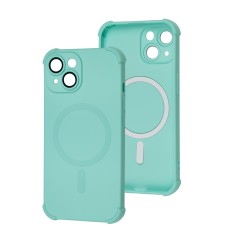 Чохол для iPhone 15 WAVE Silk Touch WXD MagSafe turquoise
