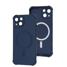 Чохол для iPhone 15 WAVE Silk Touch WXD MagSafe blue