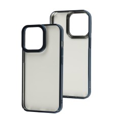 Чохол Baseus Glitter для iPhone 13 Pro прозорий/синій