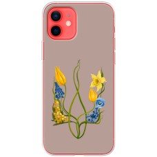Чохол для iPhone 12 mini MixCase патріотичні квіти у формі герба