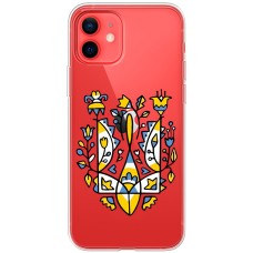 Чохол для iPhone 12 mini MixCase патріотичний "герб із квітів"