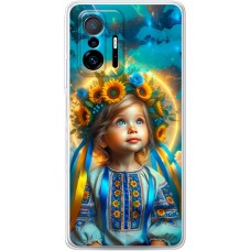 Чохол для Xiaomi 11T / 11T Pro MixCase патріотичні маленька україночка