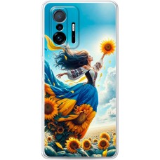 Чохол для Xiaomi 11T / 11T Pro MixCase патріотичні вільна українка