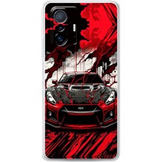 Чохол для Xiaomi 11T / 11T Pro MixCase машини чорно-червона