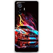 Чохол для Xiaomi 11T / 11T Pro MixCase машини червона в полум'ї