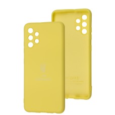 Чохол для Samsung Galaxy A32 (A325) Silicone Full Тризуб жовтий