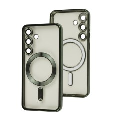Чохол для Samsung Galaxy S24 WAVE Metal Color MagSafe green