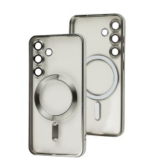 Чохол для Samsung Galaxy S24 WAVE Metal Color MagSafe silver