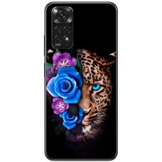 Чохол для Xiaomi Redmi Note 11 / 11s MixCase Леопард у квітах