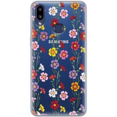 Чохол для Samsung Galaxy A10s (A107) Mixcase квіти патерн квіткових ліан