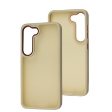 Чохол для Samsung Galaxy S23 (S911) Metal Bezel бежевий