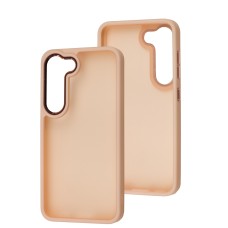 Чохол для Samsung Galaxy S23 (S911) Metal Bezel персиковий