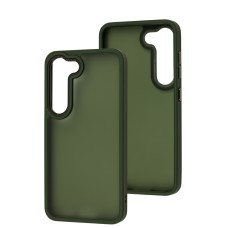 Чохол для Samsung Galaxy S23 (S911) Metal Bezel темно-зелений