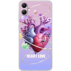 Чехол для Samsung Galaxy A05 (A055) Mixcase для закоханих Heart Love