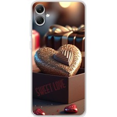 Чехол для Samsung Galaxy A05 (A055) Mixcase для закоханих chocolate Heart