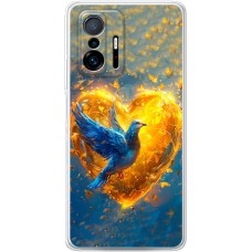 Чохол для Xiaomi 11T / 11T Pro MixCase патріотичні серце та голуб