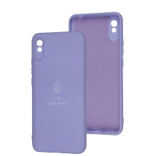 Чохол для Xiaomi Redmi 9A Full Premium Тризуб бузковий / dasheen