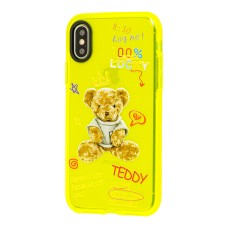 Чохол для iPhone Xs Max Neon print Teddy