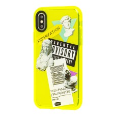 Чохол для iPhone Xs Max Neon print antique