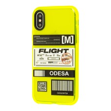 Чохол для iPhone Xs Max Neon print flight