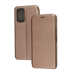Чохол книжка Premium для Xiaomi Redmi Note 10 Pro / 10 Pro Max рожево-золотистий