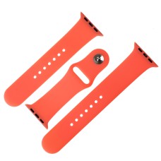 Ремінець для Apple Watch 42-44mm Band Silikone Two - Piece яскраво-червоний