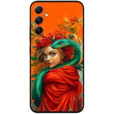 Чохол для Samsung Galaxy A15 (A155) MixCase Новий рік 2025 дівчинка зі змією